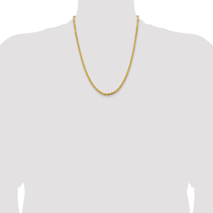14k 3.25mm Byzantine Chain