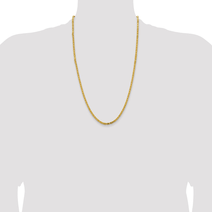 14k 3.25mm Byzantine Chain