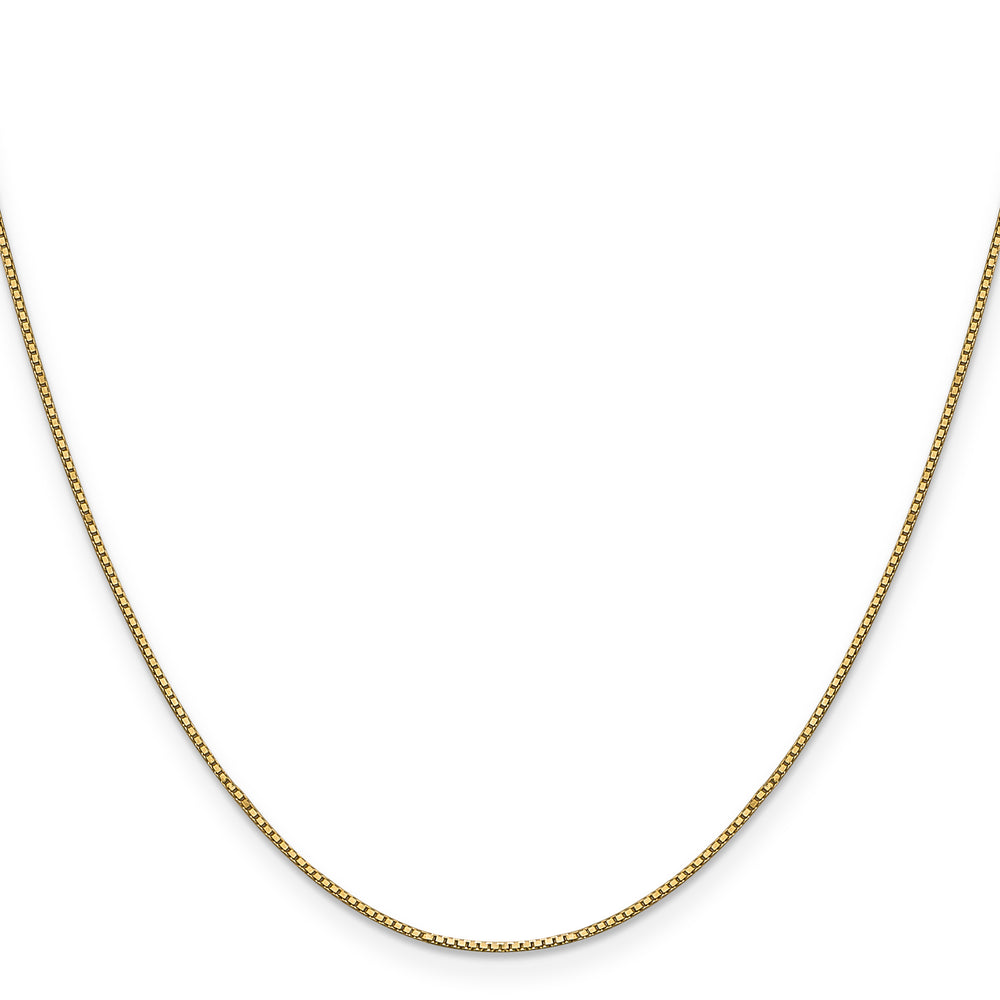 14k .9mm Box with Lobster Clasp Chain