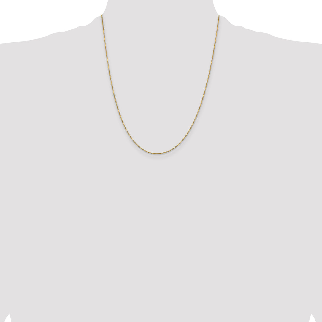 14k .9mm Box with Spring Ring Clasp Chain