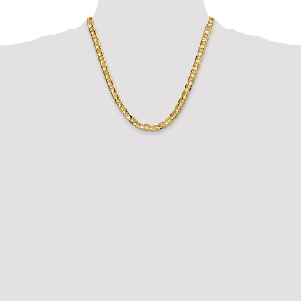 14k 8mm Concave Anchor Chain