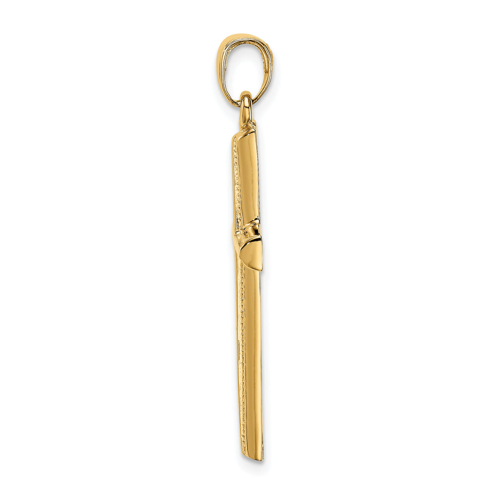 14k Polished Cross Pendant