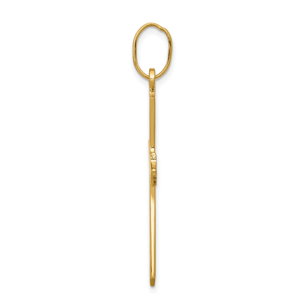 14k Polished Cross Pendant
