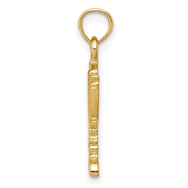 14k Menorah Pendant