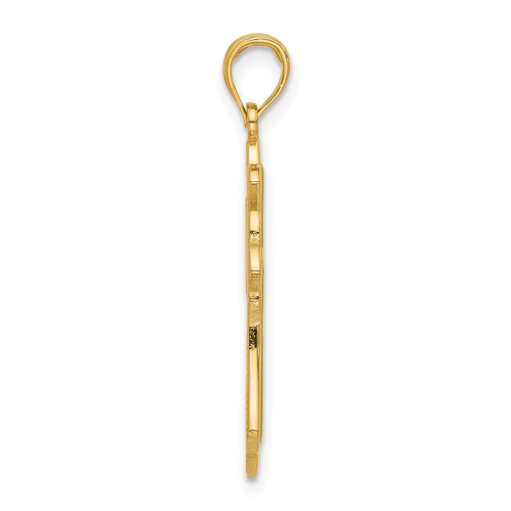 14k Fancy Cross Charm