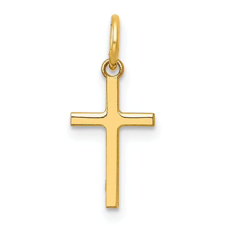 14k Polished Cross Charm
