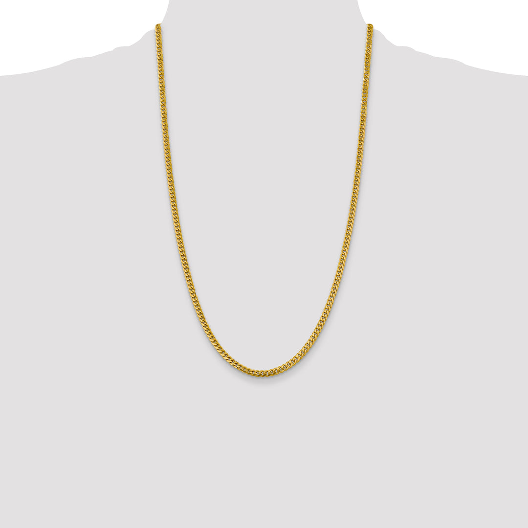 14k 4.25mm Solid Miami Cuban Chain