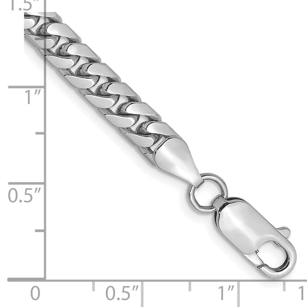 14k White Gold 5mm Solid Miami Cuban Chain