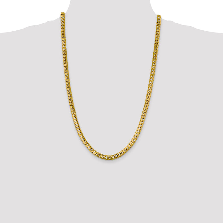 14k 6.25mm Solid Miami Cuban Chain