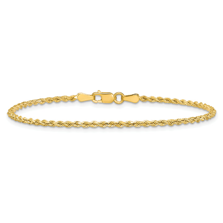 14k 2.0mm Semi-solid D/C Rope Chain