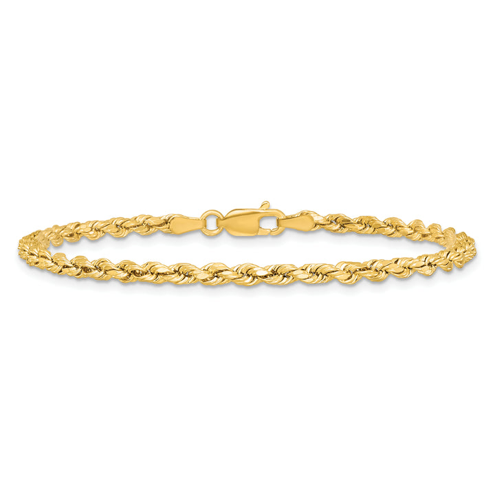 14k 3.0mm Semi-solid D/C Rope Chain