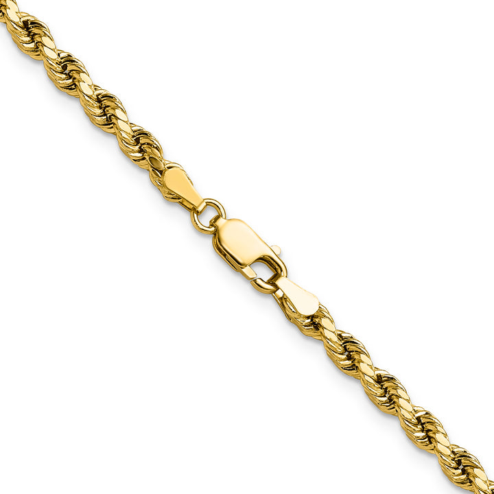 14k 3.5mm Semi-solid D/C Rope Chain