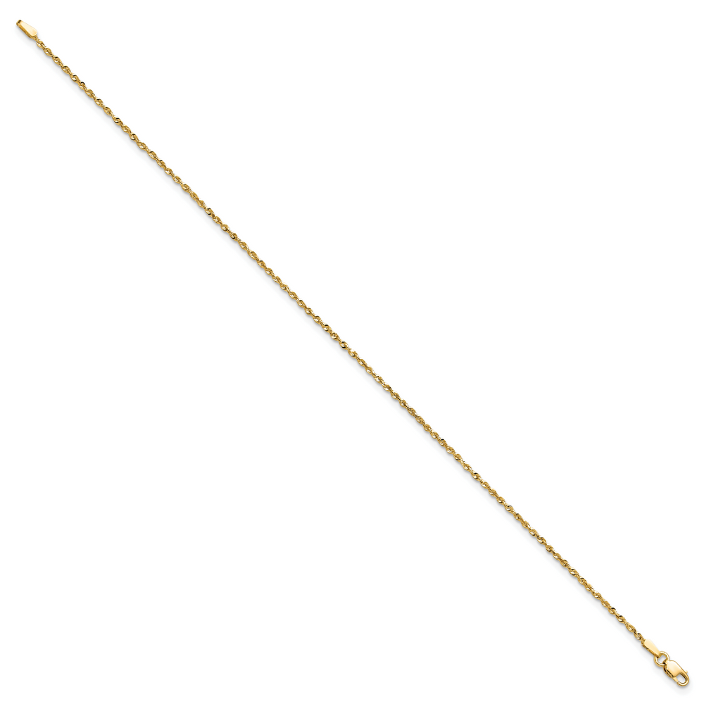 14k 1.5mm Ultra D/C Lightweight Rope Chain