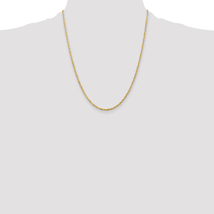 14k 2.0mm Ultra D/C Lightweight Rope Chain
