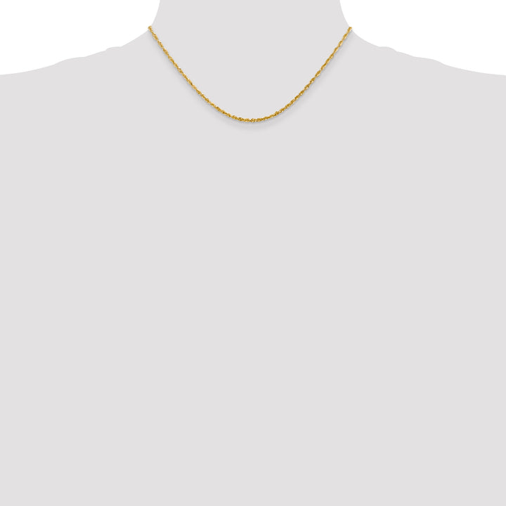 14k 2.25mm Ultra D/C Lightweight Rope Chain