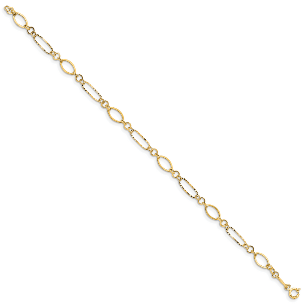 14k Oval Link Bracelet