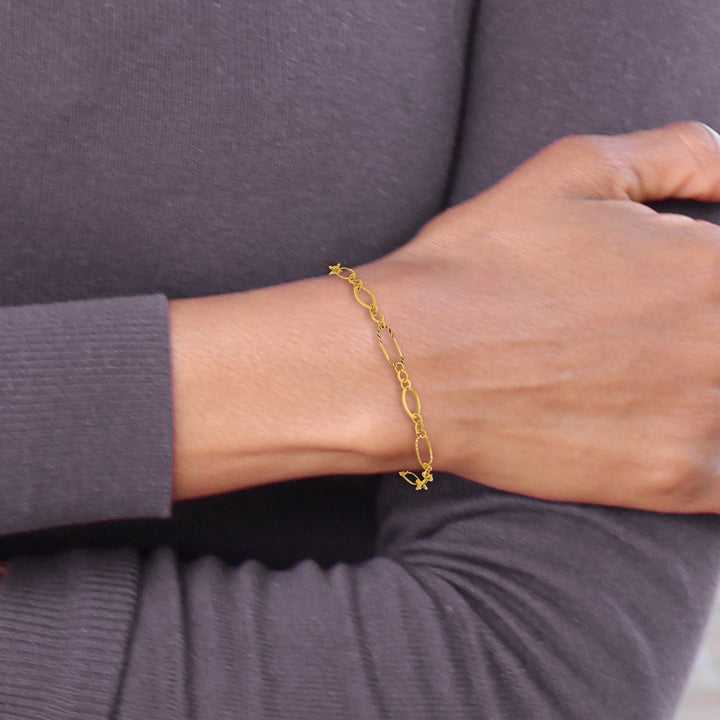 14k Oval Link Bracelet