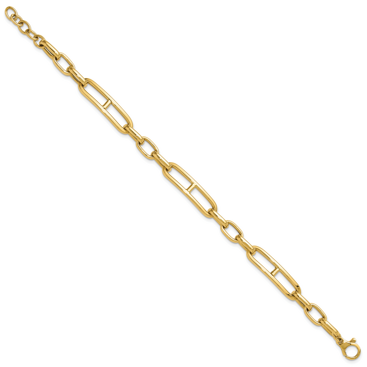 14K Fancy Link Bracelet
