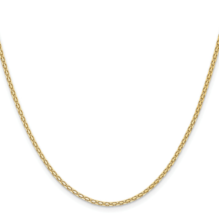 14k 1.8mm Lightweight Flat Bismark Chain