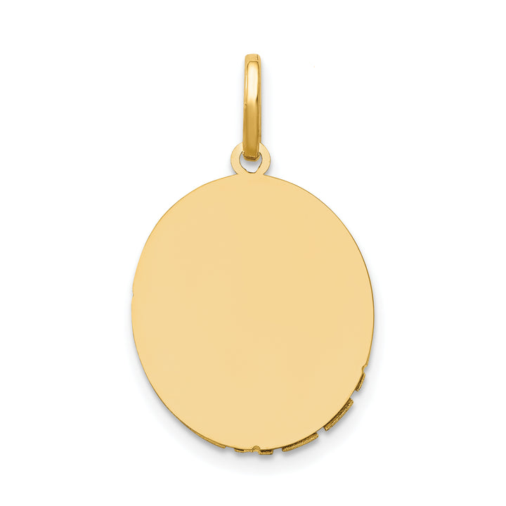 14k Two-Tone Our Lady Of Guadalupe Semi-solid Pendant