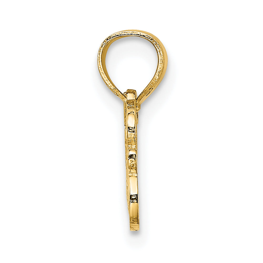 14K LOVE JESUS Script Charm