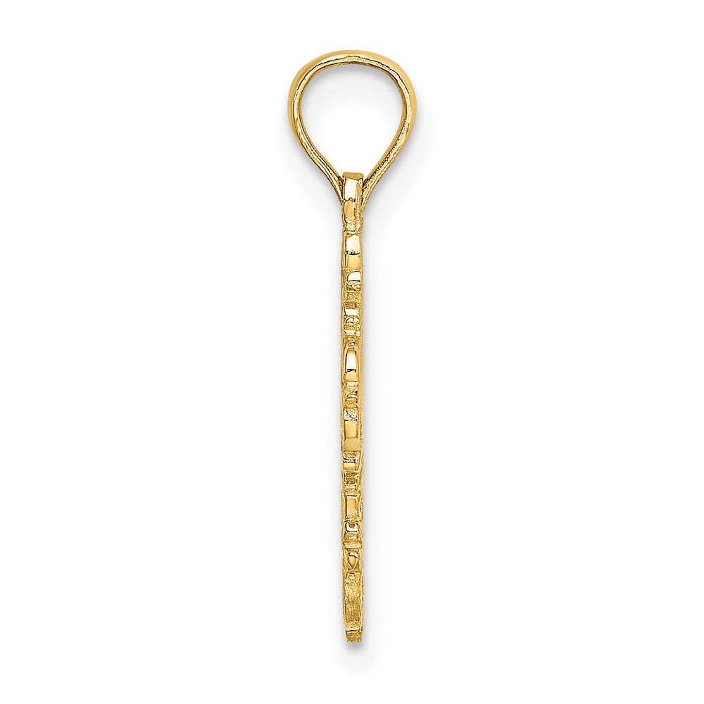 14K Cut-Out Delicate Cross Charm