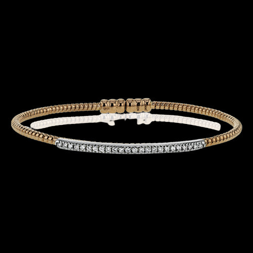 Bangle in 18k Gold with Diamonds
