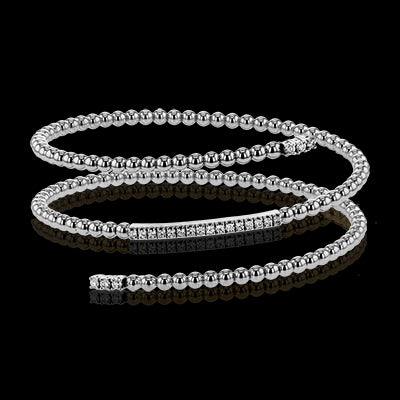 Bangle in 18k Gold with Diamonds