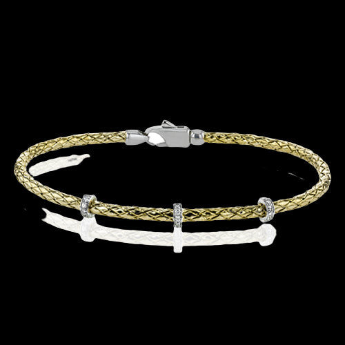 Bangle in 18k Gold with Diamonds