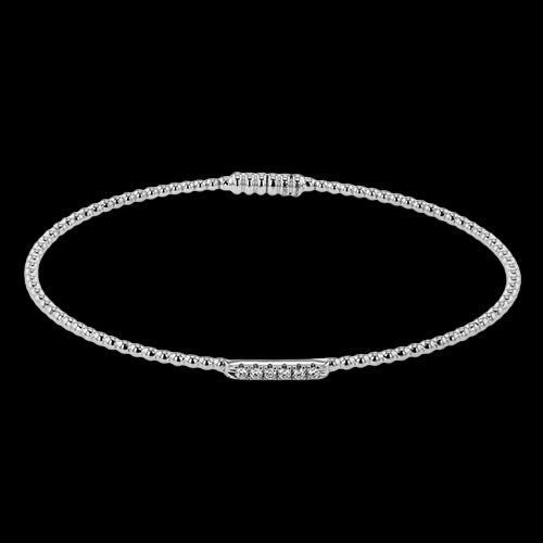 Bangle in 18k Gold with Diamonds