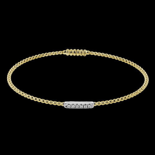 Bangle in 18k Gold with Diamonds