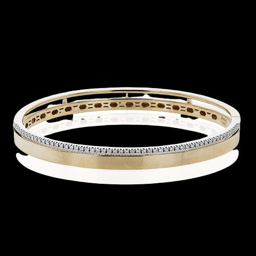 Bangle in 18k Gold with Diamonds