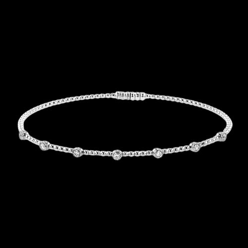 Bangle in 18k Gold with Diamonds