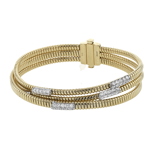 Bangle in 18k Gold with Diamonds