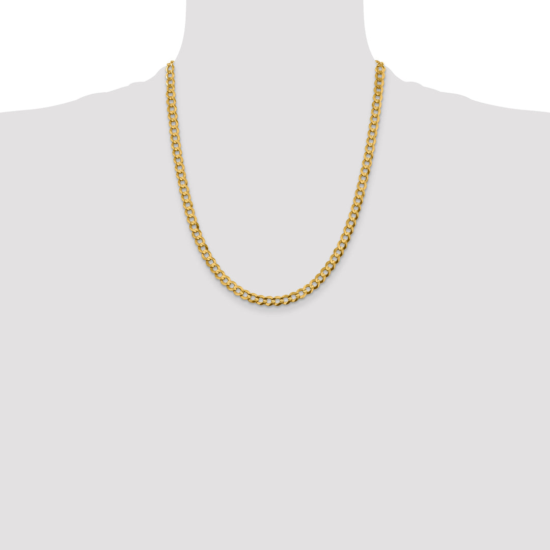 14k 5.9mm Lightweight Flat Cuban Chain