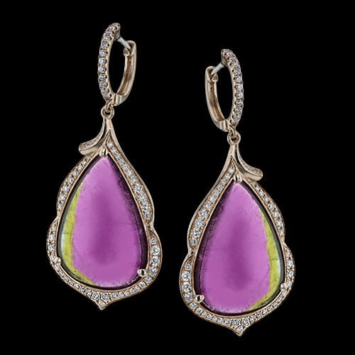 Color Earring in 18k Gold