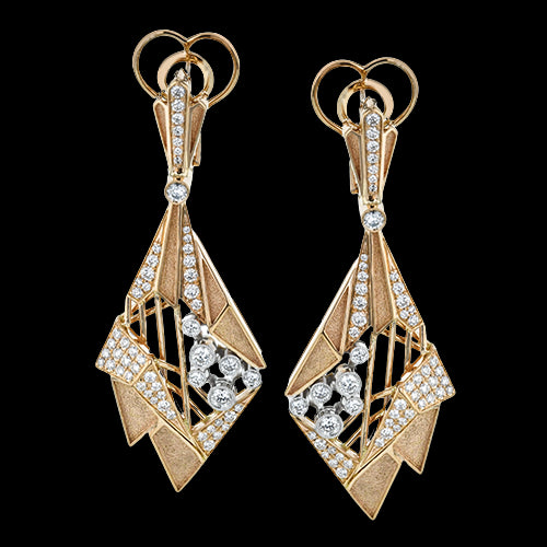Earring in 18k Gold with Diamonds