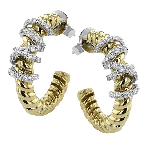 Earring in 18k Gold with Diamonds