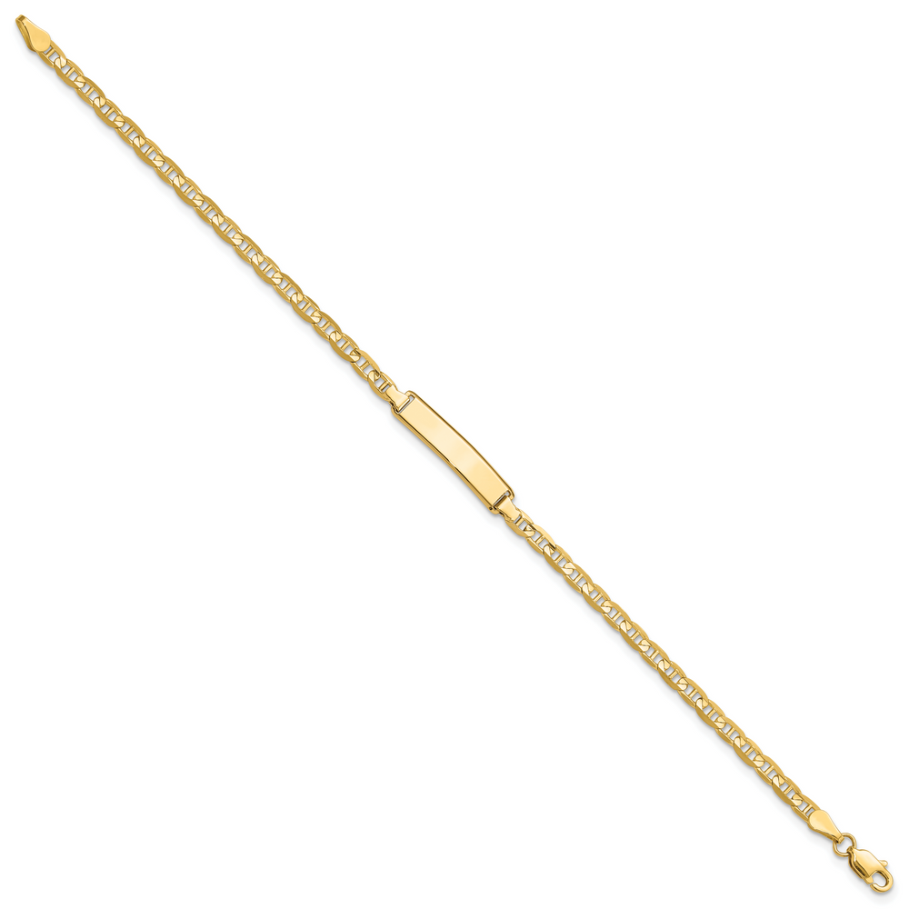 14k Anchor Link ID Bracelet