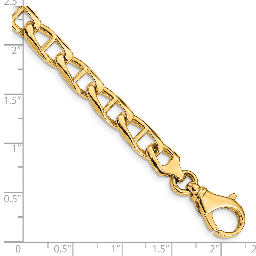 14K 6.9mm Hand-polished Anchor Link