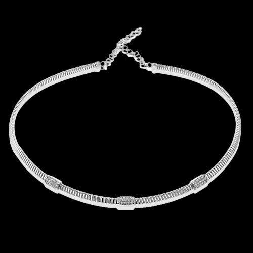 Choker in 18k Gold with Diamonds