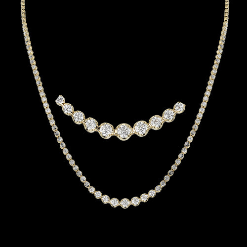 Necklace in 18k Gold with Diamonds