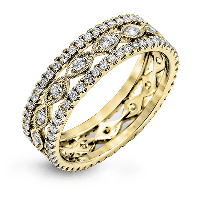 Anniversary Ring in 18k Gold with Diamonds