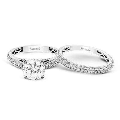 Wedding Set in 18k Gold with Diamonds