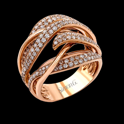 Right Hand Ring in 18k Gold with Diamonds