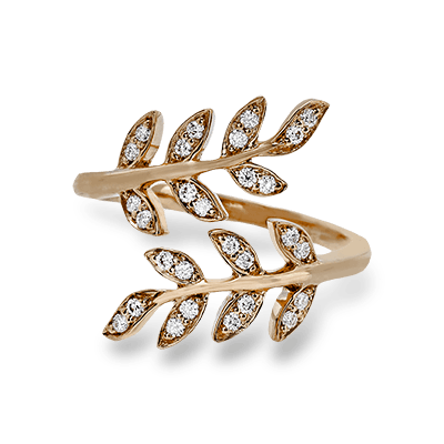 Right Hand Ring in 18k Gold with Diamonds