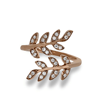 Right Hand Ring in 18k Gold with Diamonds