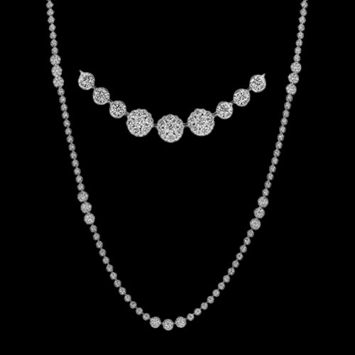 Necklace in 18k Gold with Diamonds