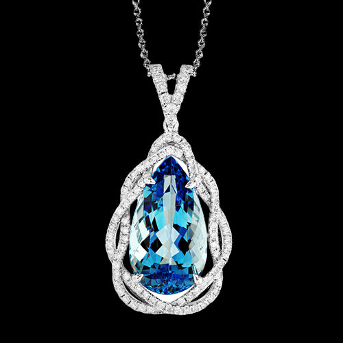 Color Pendant in 18k Gold with Diamonds