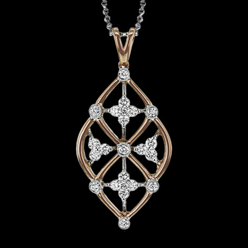 Pendant in 18k Gold with Diamonds